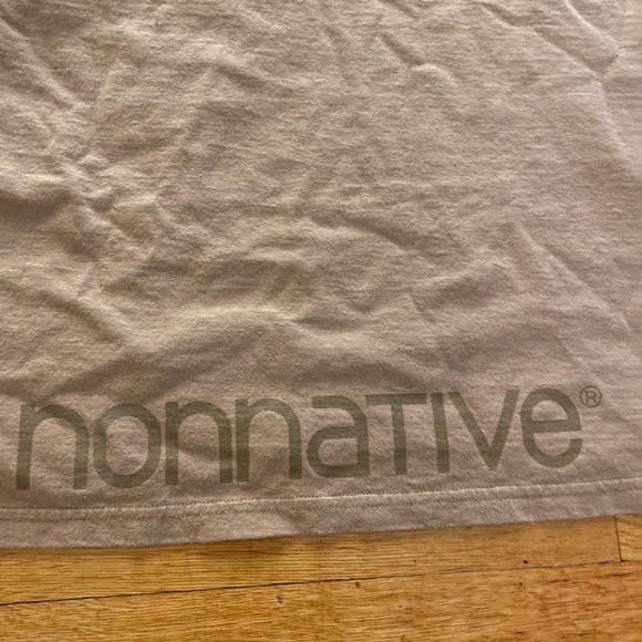 KITH x Nonnative Box Logo Clerk S/S Tee Size XL - Tan Color Rare Collab T-shirt - Picture 4 of 5